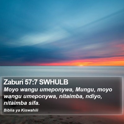 Zaburi 57:7 SWHULB Bible Verse Image
