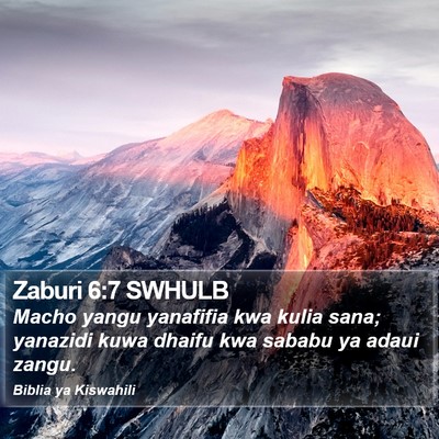 Zaburi 6:7 SWHULB Bible Verse Image