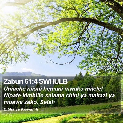 Zaburi 61:4 SWHULB Bible Verse Image