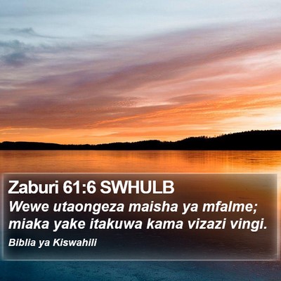 Zaburi 61:6 SWHULB Bible Verse Image