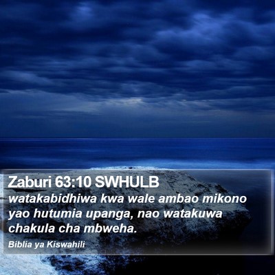 Zaburi 63:10 SWHULB Bible Verse Image