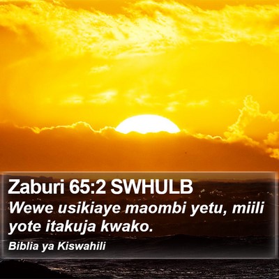 Zaburi 65:2 SWHULB Bible Verse Image