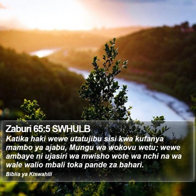 Zaburi 65:5 SWHULB Bible Verse Image