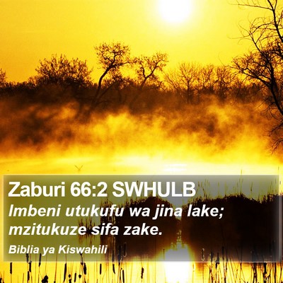 Zaburi 66:2 SWHULB Bible Verse Image