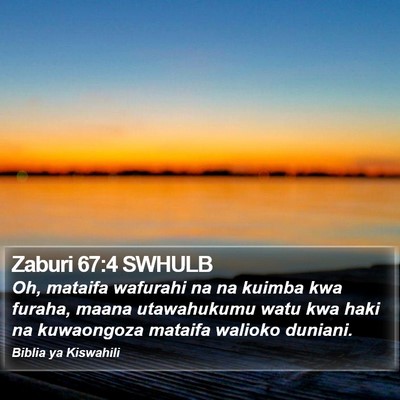Zaburi 67:4 SWHULB Bible Verse Image