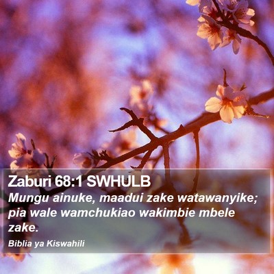 Zaburi 68:1 SWHULB Bible Verse Image