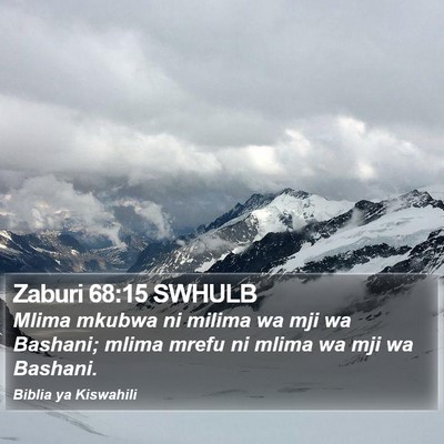 Zaburi 68:15 SWHULB Bible Verse Image