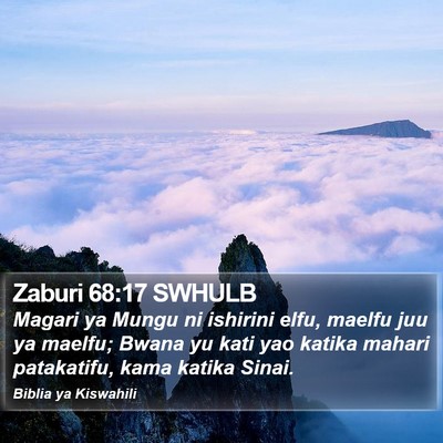 Zaburi 68:17 SWHULB Bible Verse Image