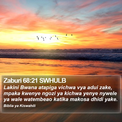 Zaburi 68:21 SWHULB Bible Verse Image