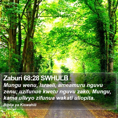 Zaburi 68:28 SWHULB Bible Verse Image