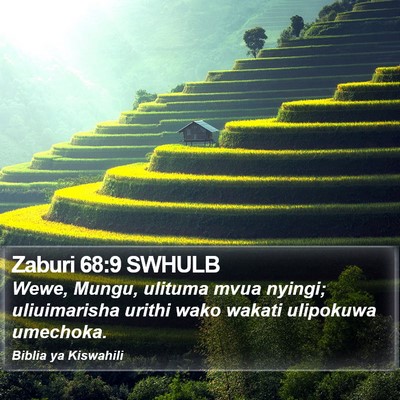 Zaburi 68:9 SWHULB Bible Verse Image