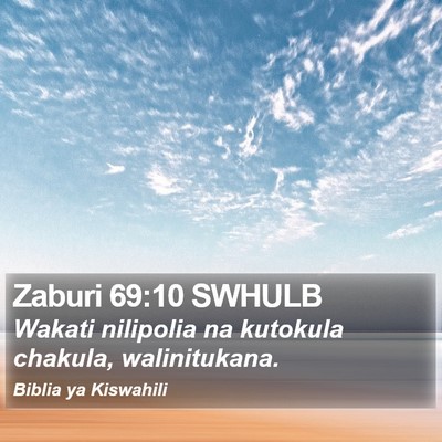 Zaburi 69:10 SWHULB Bible Verse Image