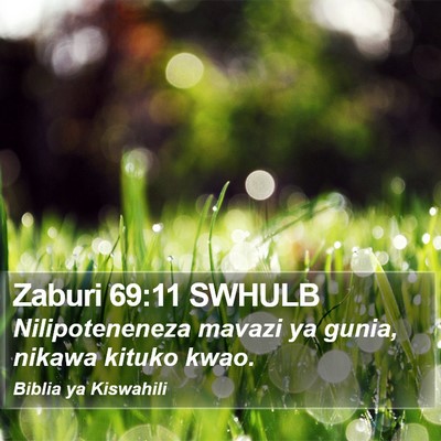 Zaburi 69:11 SWHULB Bible Verse Image
