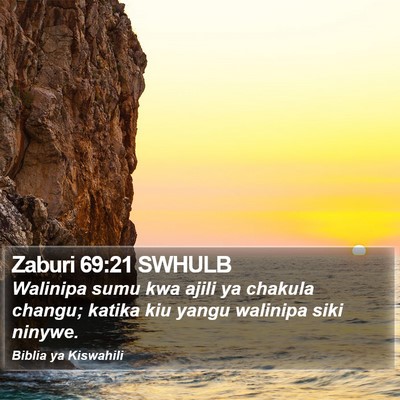 Zaburi 69:21 SWHULB Bible Verse Image