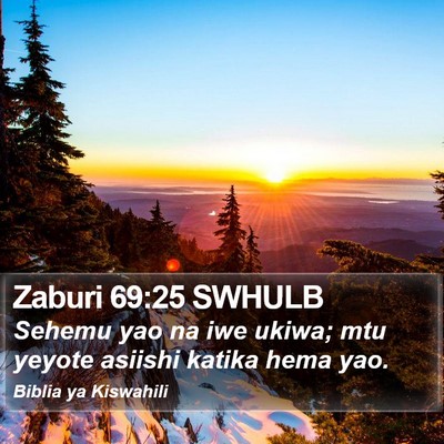 Zaburi 69:25 SWHULB Bible Verse Image