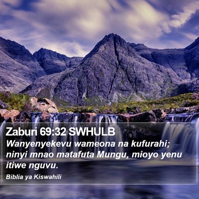 Zaburi 69:32 SWHULB Bible Verse Image