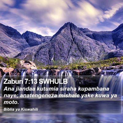 Zaburi 7:13 SWHULB Bible Verse Image
