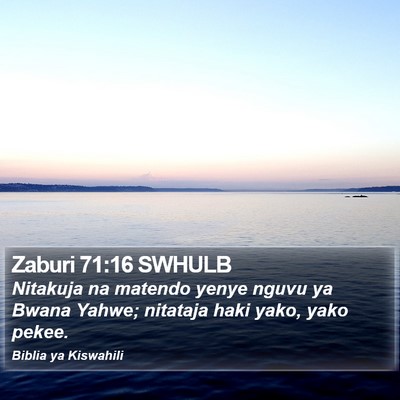 Zaburi 71:16 SWHULB Bible Verse Image