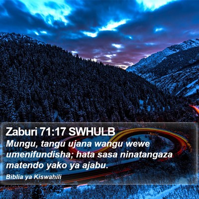 Zaburi 71:17 SWHULB Bible Verse Image