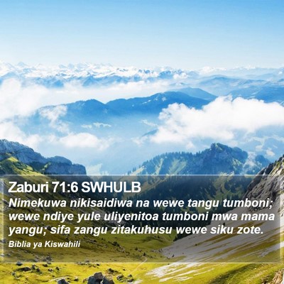 Zaburi 71:6 SWHULB Bible Verse Image