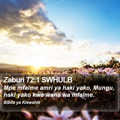 Zaburi 72:1 SWHULB Bible Verse Image