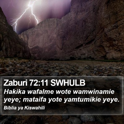 Zaburi 72:11 SWHULB Bible Verse Image