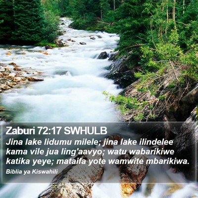 Zaburi 72:17 SWHULB Bible Verse Image