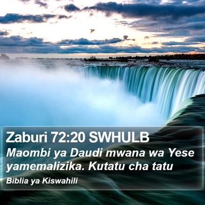Zaburi 72:20 SWHULB Bible Verse Image