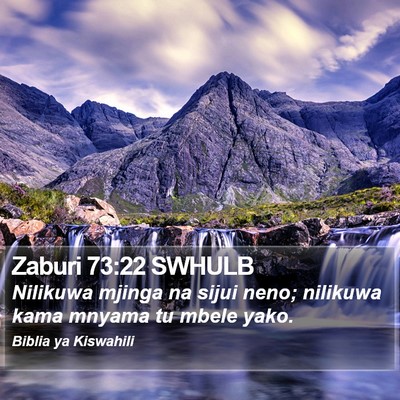 Zaburi 73:22 SWHULB Bible Verse Image