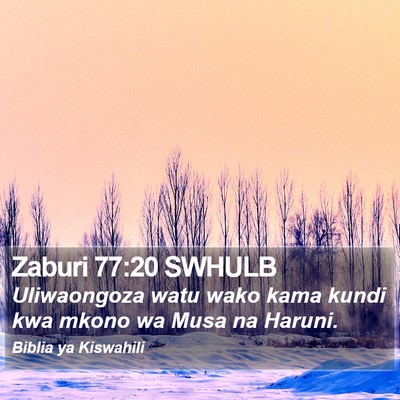 Zaburi 77:20 SWHULB Bible Verse Image
