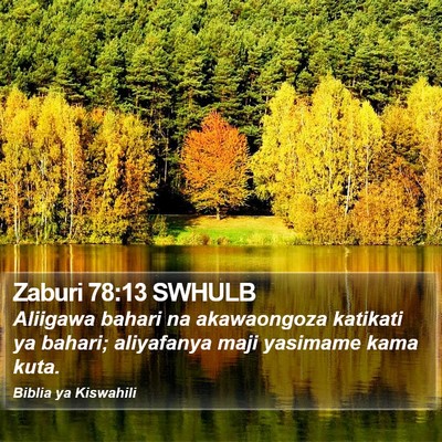 Zaburi 78:13 SWHULB Bible Verse Image