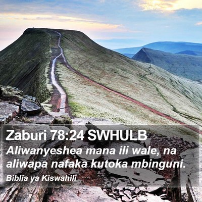 Zaburi 78:24 SWHULB Bible Verse Image