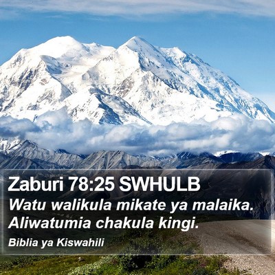 Zaburi 78:25 SWHULB Bible Verse Image