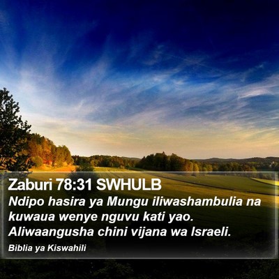 Zaburi 78:31 SWHULB Bible Verse Image