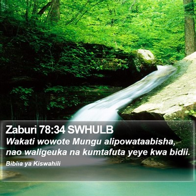 Zaburi 78:34 SWHULB Bible Verse Image