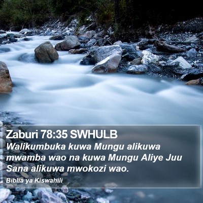 Zaburi 78:35 SWHULB Bible Verse Image