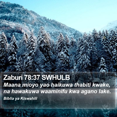 Zaburi 78:37 SWHULB Bible Verse Image