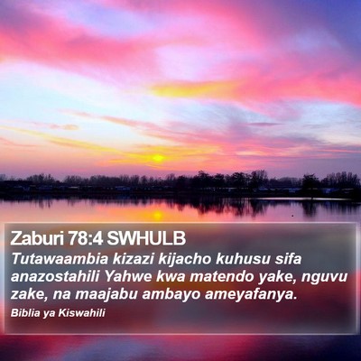 Zaburi 78:4 SWHULB Bible Verse Image