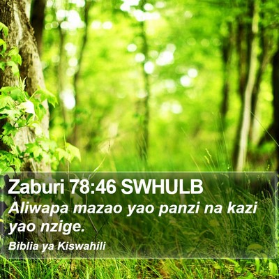 Zaburi 78:46 SWHULB Bible Verse Image