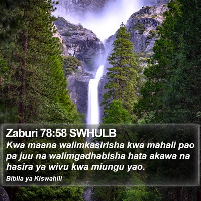 Zaburi 78:58 SWHULB Bible Verse Image
