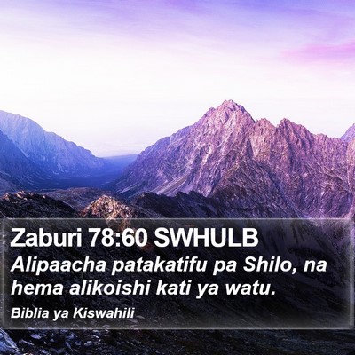 Zaburi 78:60 SWHULB Bible Verse Image