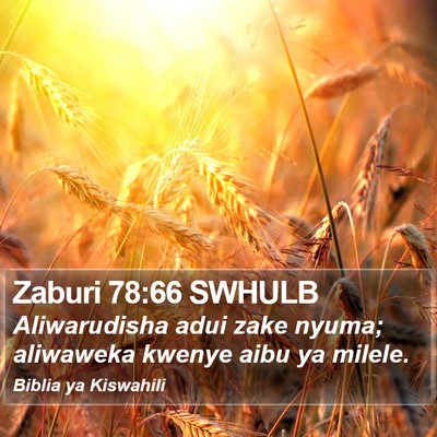 Zaburi 78:66 SWHULB Bible Verse Image