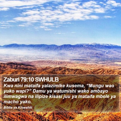 Zaburi 79:10 SWHULB Bible Verse Image