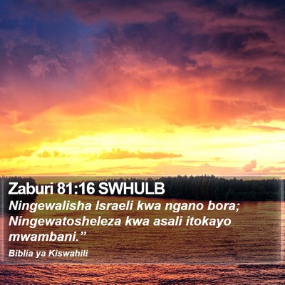Zaburi 81:16 SWHULB Bible Verse Image