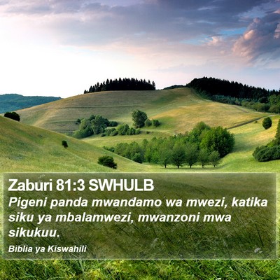 Zaburi 81:3 SWHULB Bible Verse Image