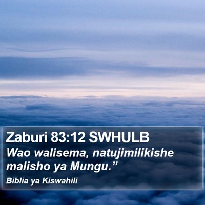 Zaburi 83:12 SWHULB Bible Verse Image