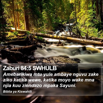 Zaburi 84:5 SWHULB Bible Verse Image