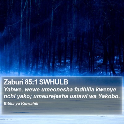 Zaburi 85:1 SWHULB Bible Verse Image