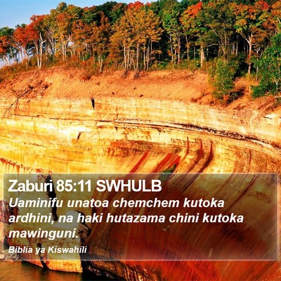 Zaburi 85:11 SWHULB Bible Verse Image