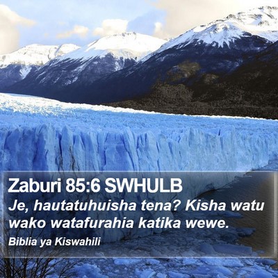 Zaburi 85:6 SWHULB Bible Verse Image